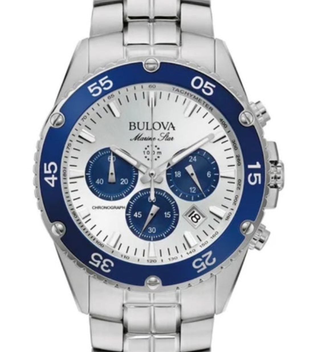 Bulova Marine Star Chronograph Stainless Steel Quartz Men&#39;s Watch