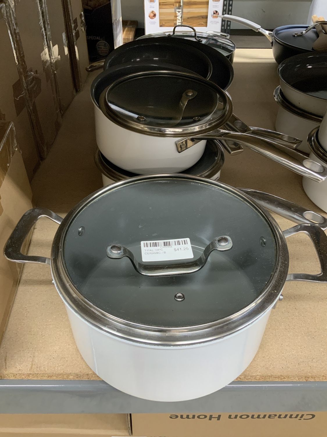 T-FAL 10PC CERAMIC