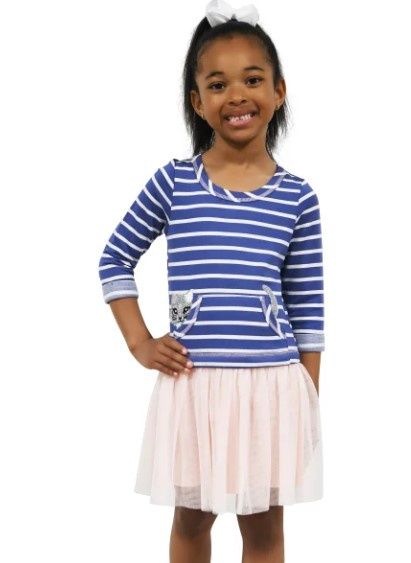 Zunie Kids&#39; Long Sleeve Dropwaist Tutu Dress