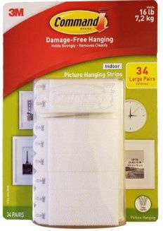 Command Indoor Picture Hanging 16 hooks 20Total Strips
