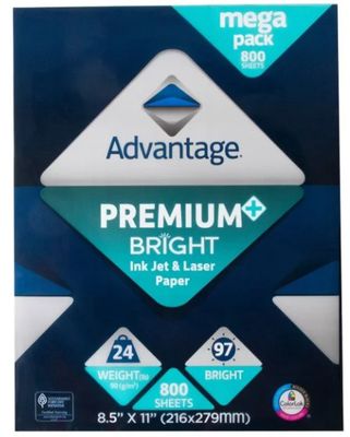 Advantage Premium Bright Ink Jet and Laser Paper-Retail-$ 10.99