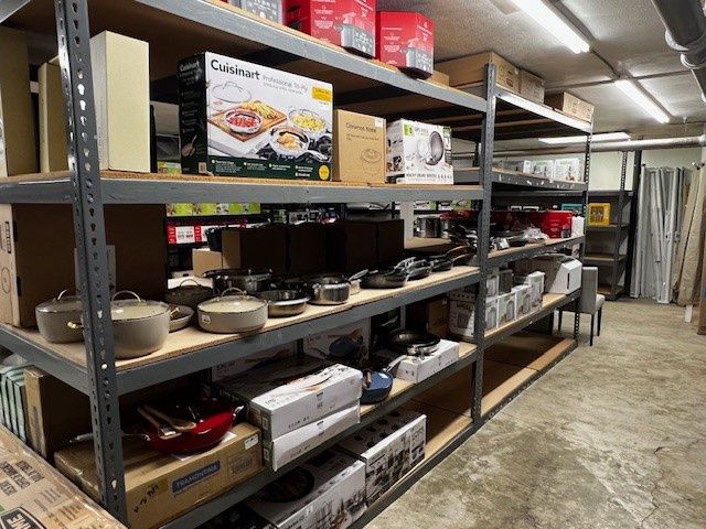 Commercial shelves  8x8x4 ft or 8x8x3 ft