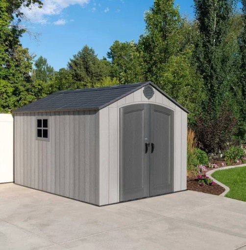 Lifetime Resin Outdoor 8&#39; x 12.5&#39; Storage Shed - Retail $1499.99