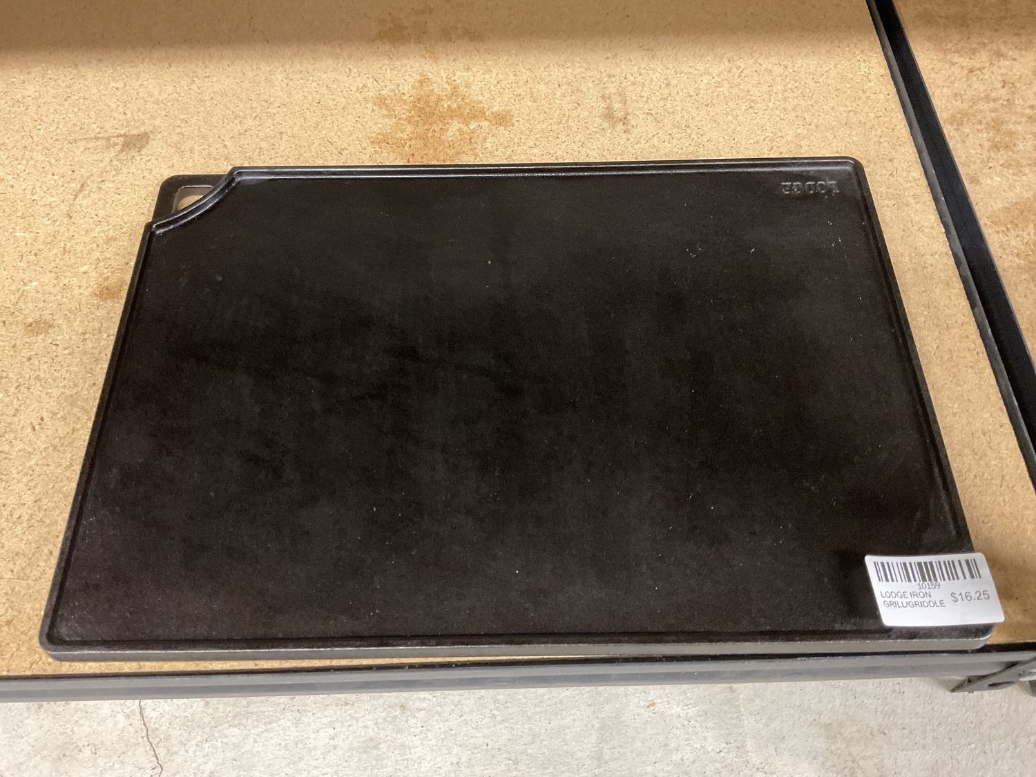 LODGE IRON GRILL/GRIDDLE