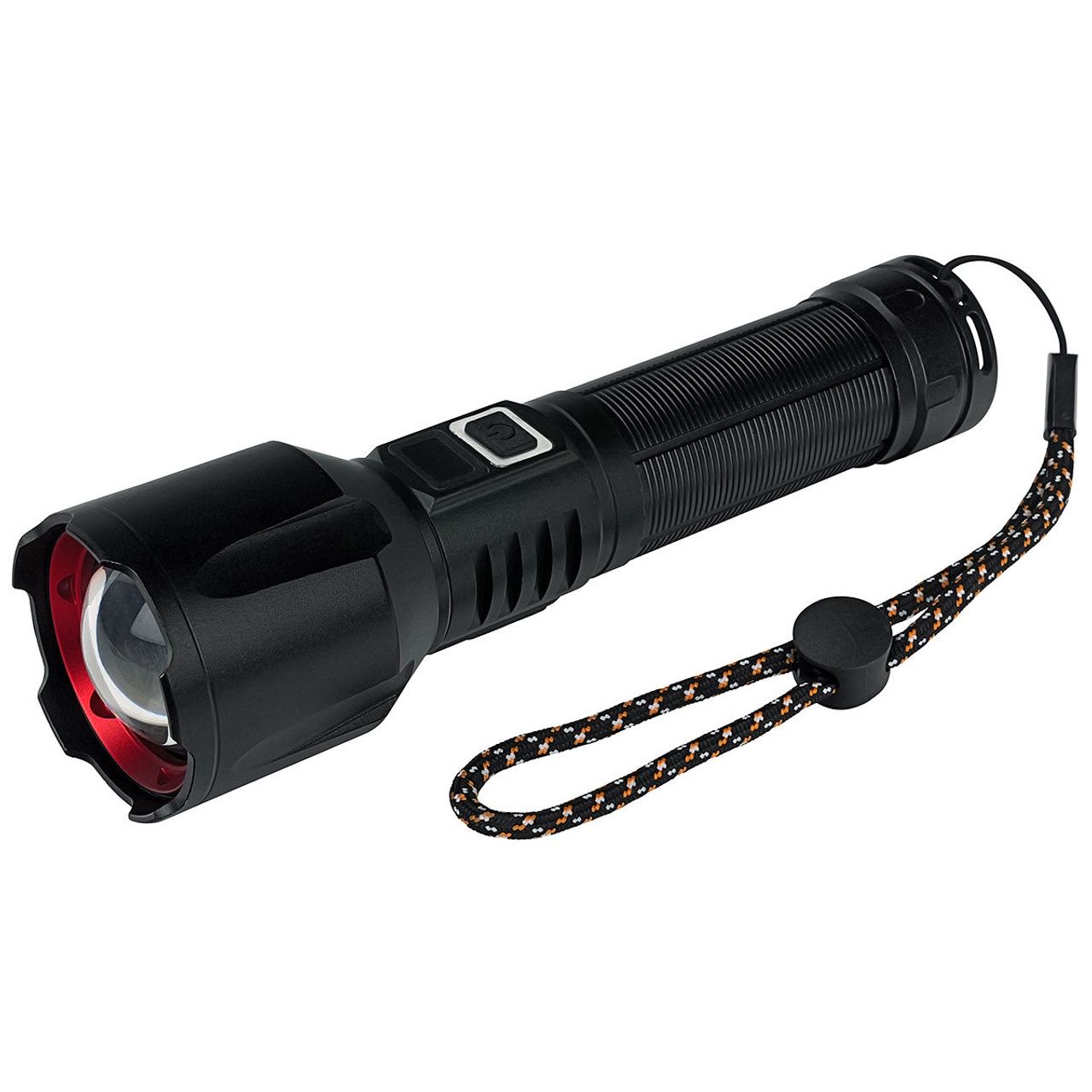 Tactical Flashlight and Power Bank - 2000 Lumen LED Adjustable Beam Water Resistant Aluminum Body Flashlight