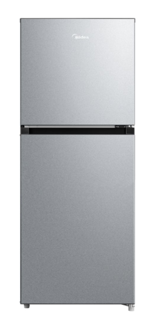 Midea Compact Refrigerator, 2-Door, 4.5 cu ft, Stainless Steel