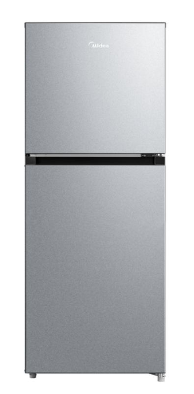 Midea Compact Refrigerator, 2-Door, 4.5 cu ft, Stainless Steel