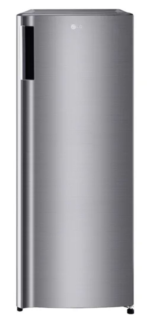 LG 6.0 cu. ft. Single Door Refrigerator with Inverter Compressor and Pocket Handle in Platinum Silver