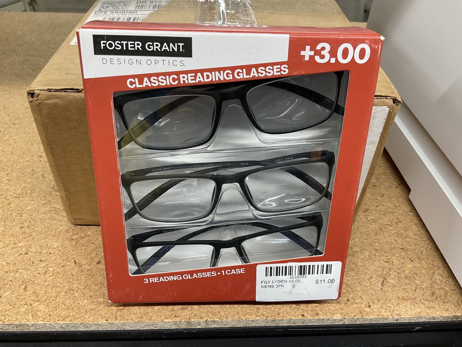 FGX LYDEN +3.00 MENS 3PK