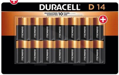 DURACELL D 14pk-Retail-$ 29.98