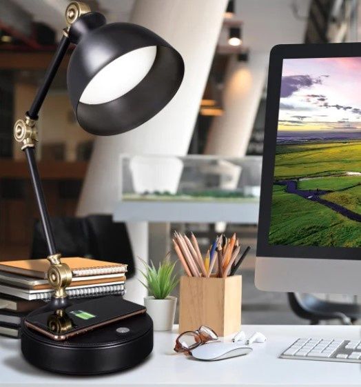 Ottlite LED Table Lamp with Wireless Charging Base-Retail-$ 49.99