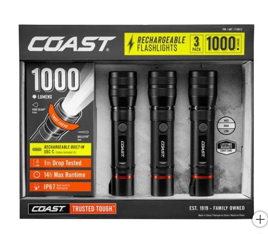 COAST 1000L RECHARGEABLE
