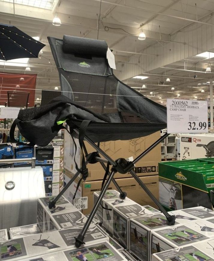 Cascade Mountain Tech Ultralight Packable High-Back Chair