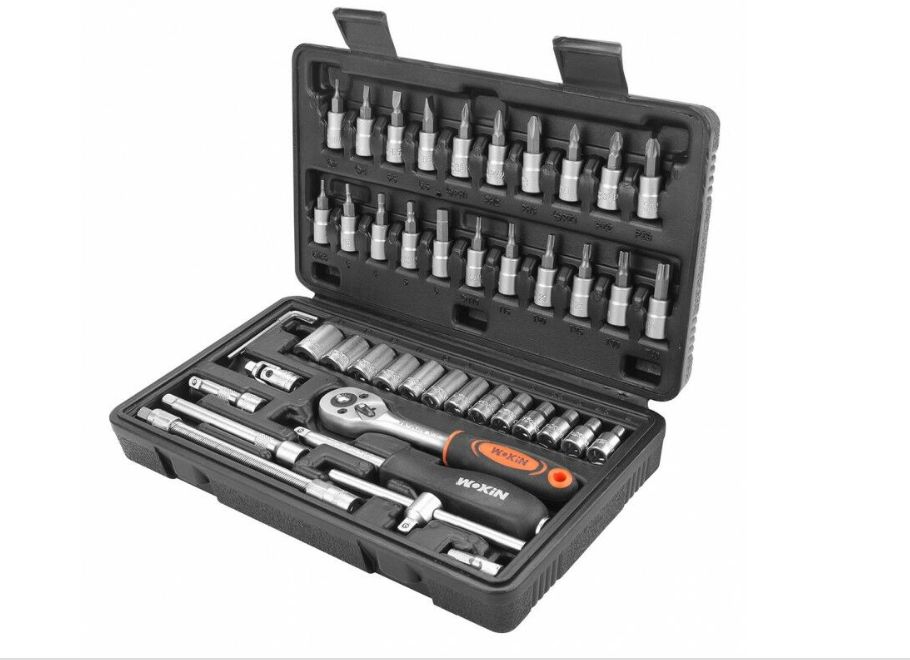 Wokin 46 Piece Socket Set 1/4 With Ratchet