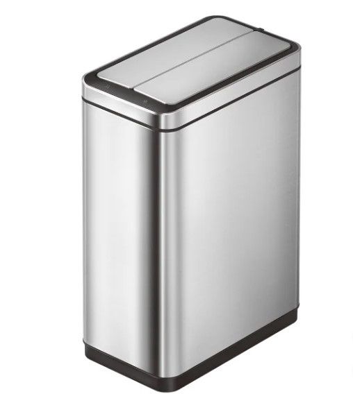 Stainless Steel Dual Wing Motion Sensor Trash Can