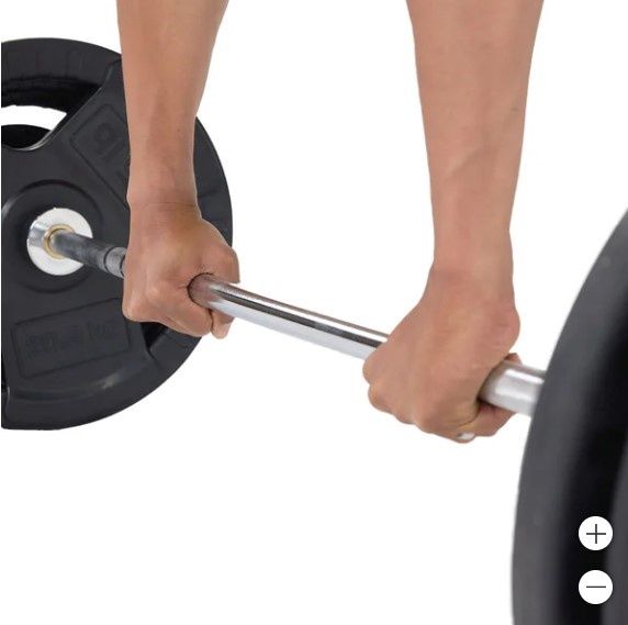 Centr 300 lb. Rubber Olympic Weight Set