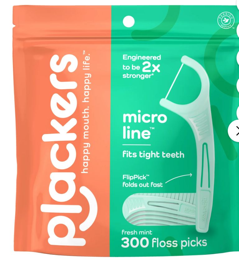 Plackers Micro Line Floss Picks 150 ct.-Retail-$ 6.49