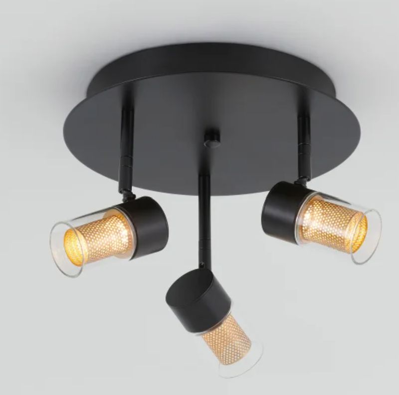 Oxion 3-Light Ceiling Flushmount By Artika
