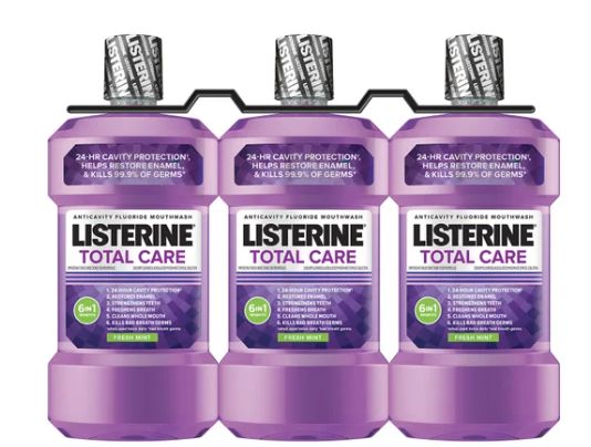 Listerine Total Care Mouthwash, 1.0 Liter, each