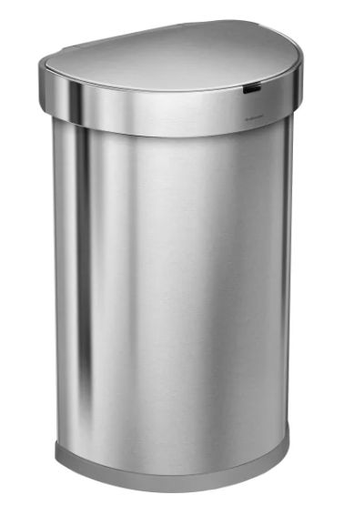simplehuman 45L Semi Round Sensor Can