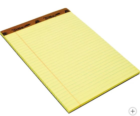 TOPS Perforated Legal Ruled Letter Pad