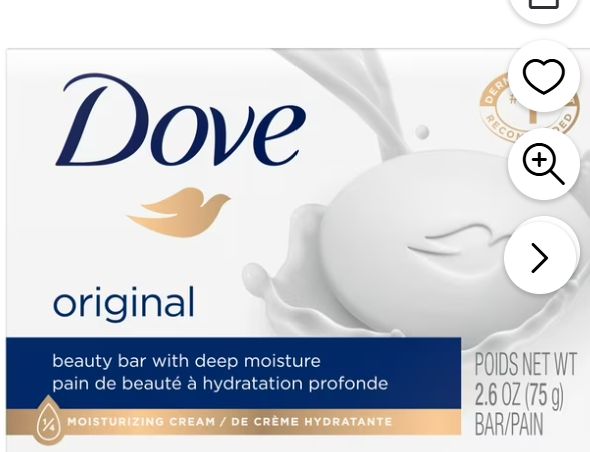 DOVE ORIGINAL SKIN BAR - Retail $ 2.29