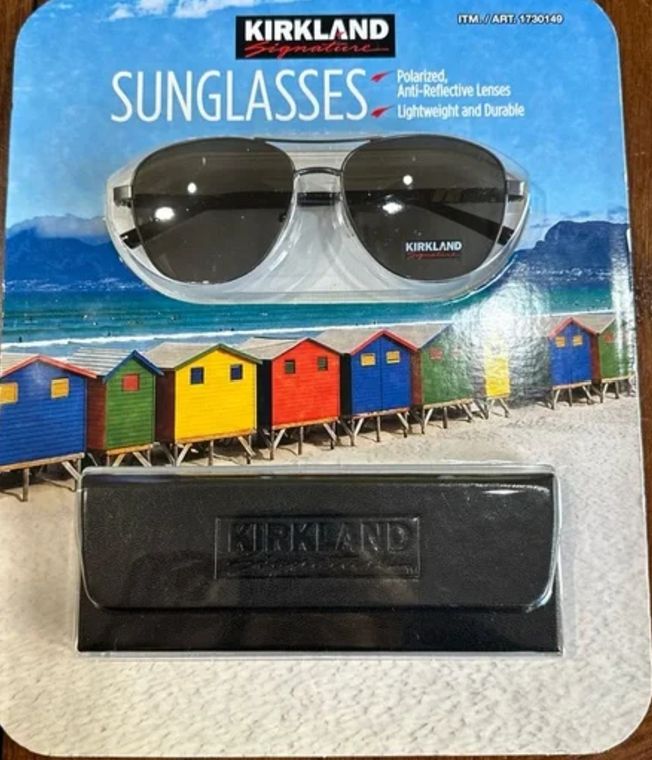 Kirkland Brand Sunglasses with Case