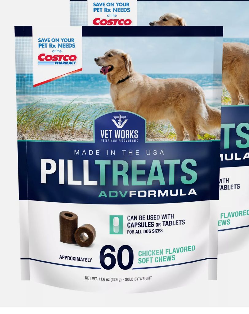 Vet Works Pill Treats 60 ct. Retail $10.99