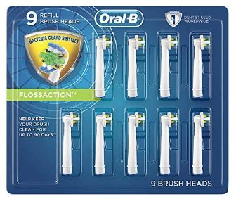 Genuine Original Oral-B Braun Floss Action Replacement Rechargeable Toothbrush Heads Refill