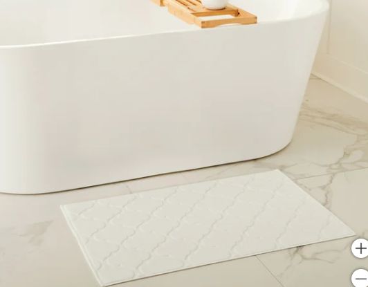 WelHome Geometric Tub Mats, 2-pack
