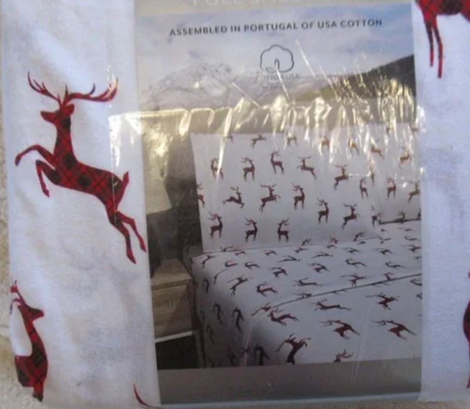Flannel from Portugal-Holiday Full Sheet Set