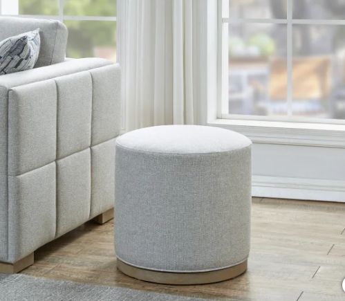 Drayden Fabric Swivel Ottoman