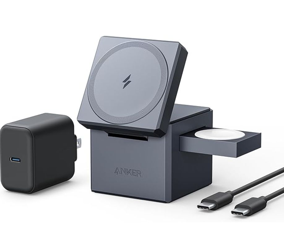 Anker magGo 3-in-1 Charging Station with Qi 2