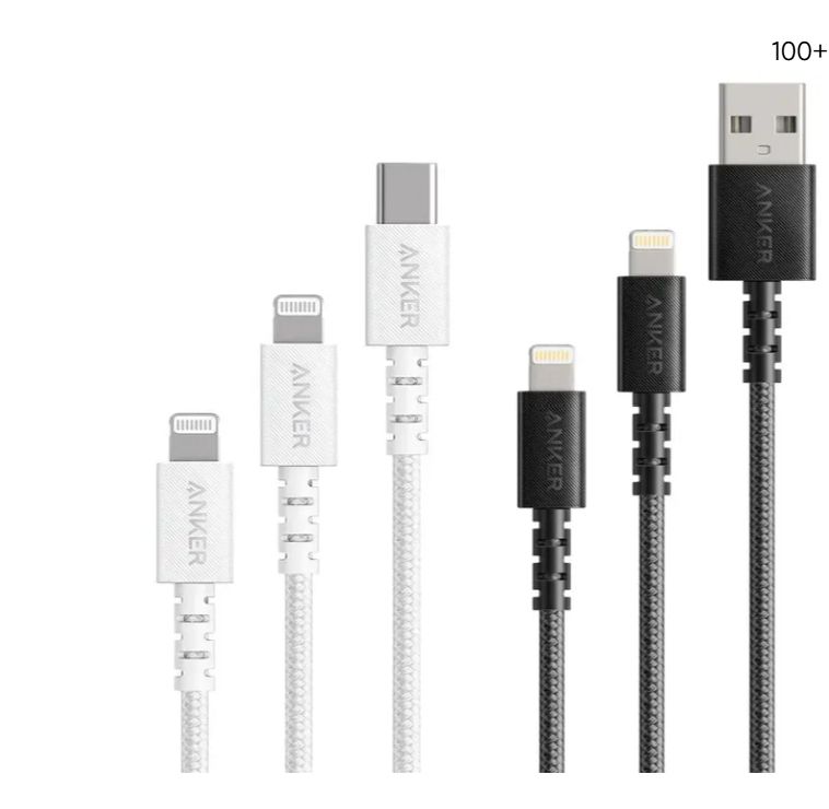Anker Charging cables 4 pk. For Apple  Phones Pods Pads