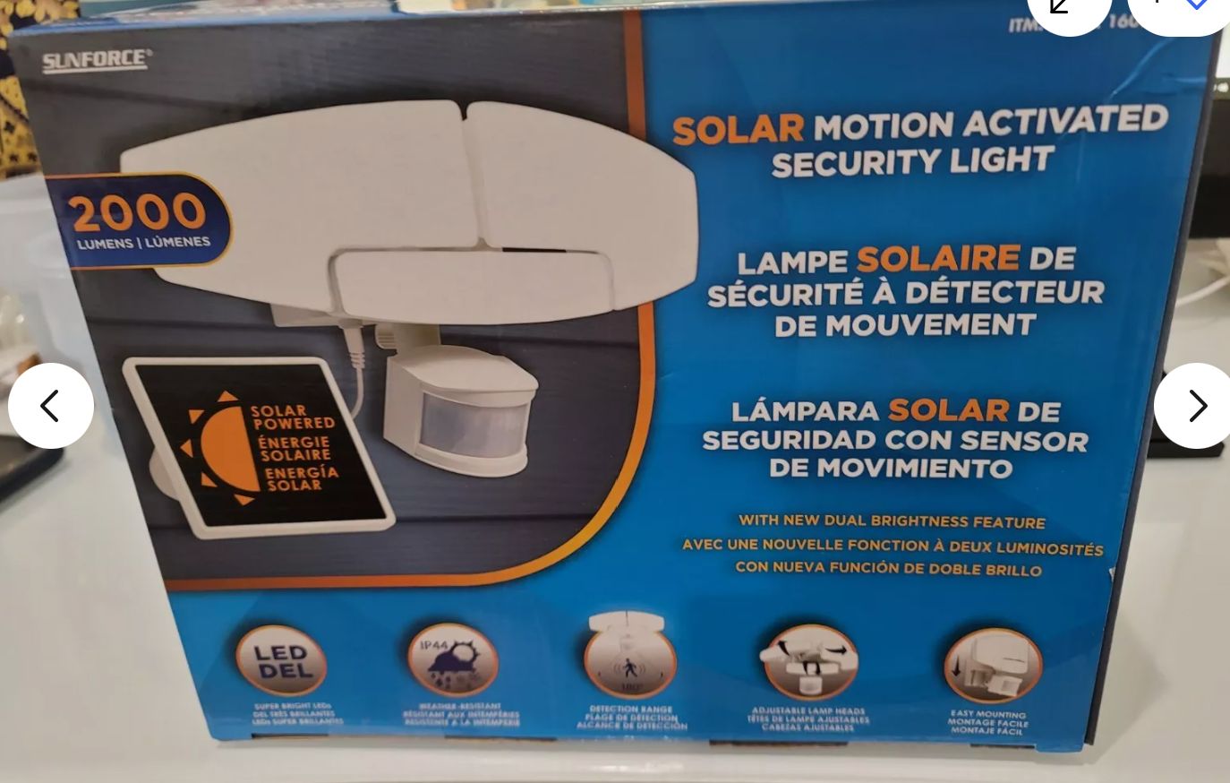 Sunforce Solar Motion Activated Security Light