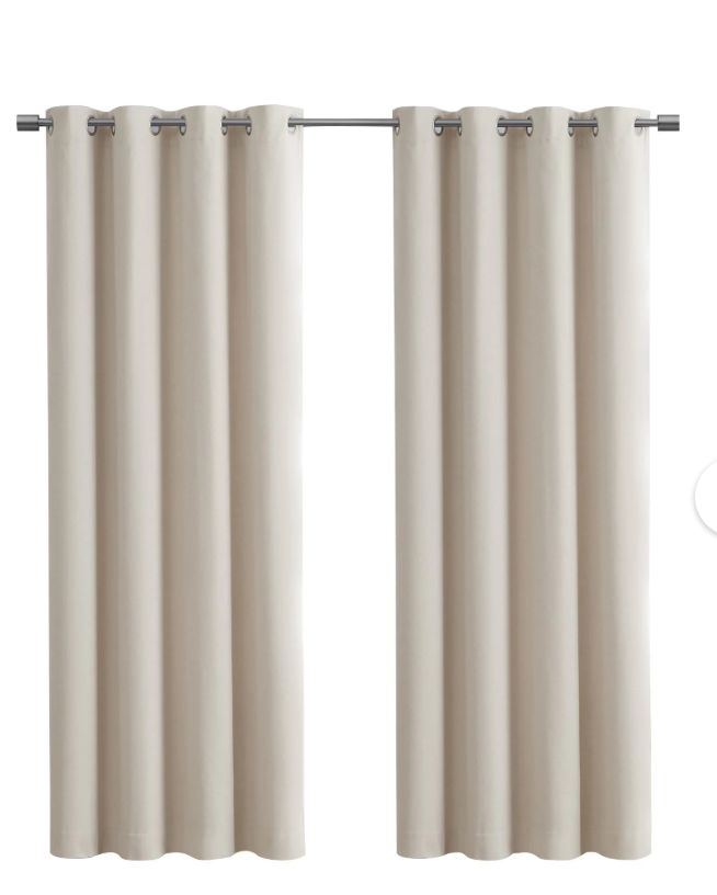 Eclipse Duotech Panel Black Out Curtains Ivory