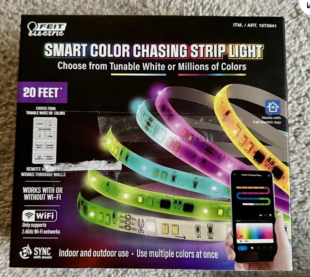 Feit Electric 20’ Smart Color Chasing Strip Light