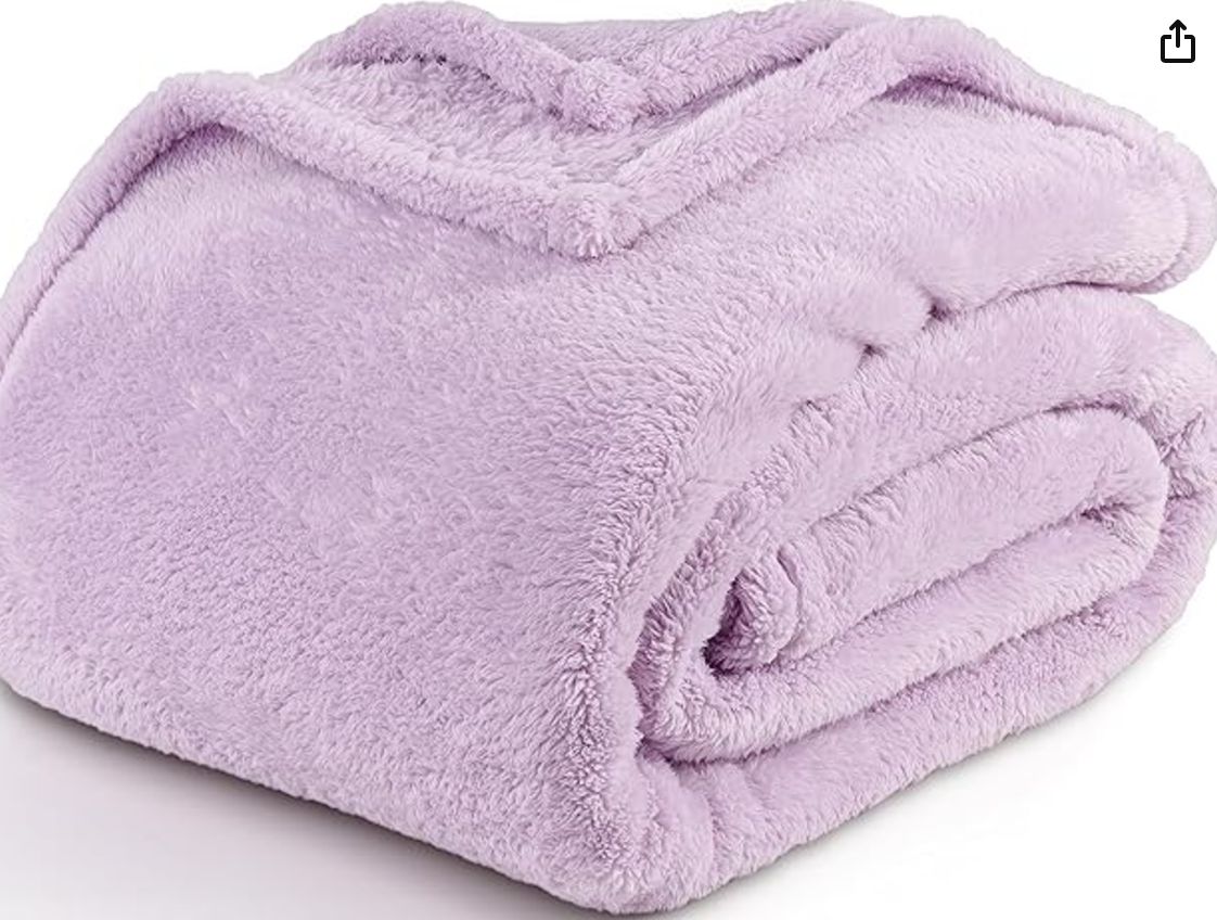 Fleece Comforter Queen Lavander Color