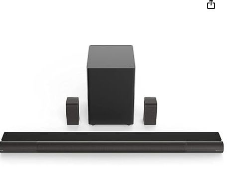 VIZIO Elevate Sound Bar for TV, Home Theater Surround Sound System for TV with Subwoofer and Bluetooth