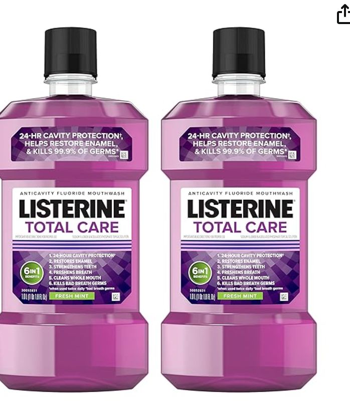 Listerine Total Care Mouthwash 2 pk