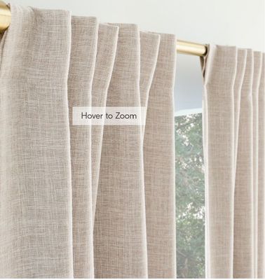 Curtains Sun+BLK Bradley Total Blackout Textured  52x84