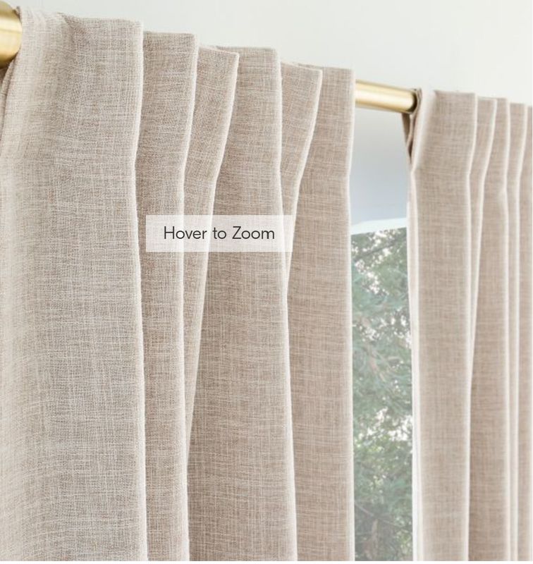 Curtains Sun + BLK Bradley Total Blackout Textured 52" x 84" - Retail $39.99
