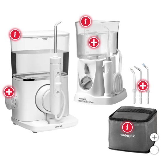 Waterpik Evolution and Nano Water Flosser Combo Pack, Retail $89.99