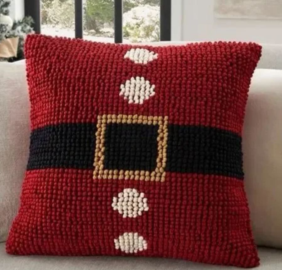 Holiday Pillow Santa Suit