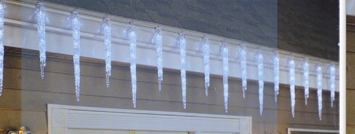 GE 20 Ct 100 LED Twinkling Ice Crystal Icicle Set Sparkle Christmas White NEW-retail-$ 34.99