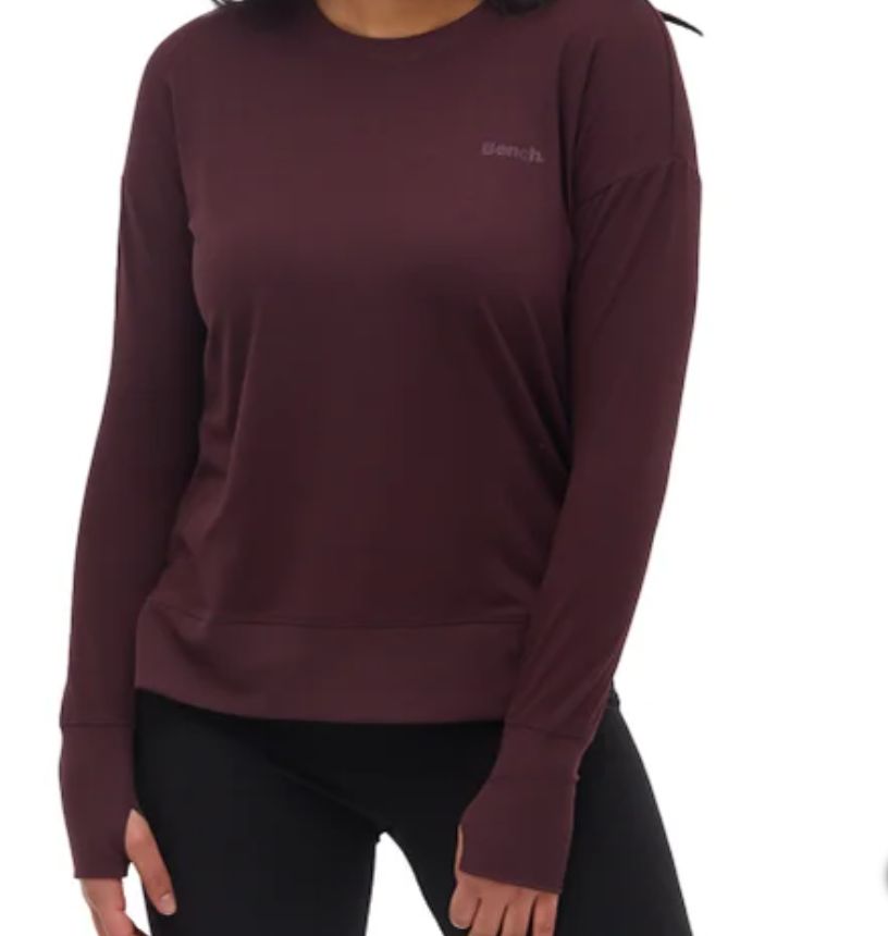 Bench Bran Women&#39;s Long Sleeve Shirt Black Lrg.