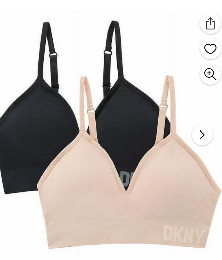DKNY 2 Pk Seamless Bra Large-Retail-$ 19.99