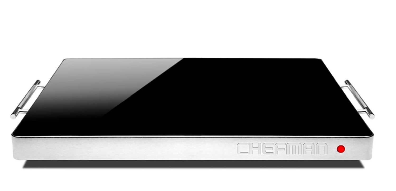 Chefman Family-Sized Glass Top Warming Tray