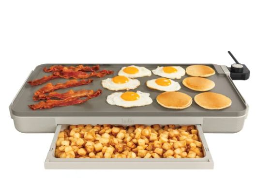 bella 12&quot; x 22&quot; XL Griddle with Warming Tray