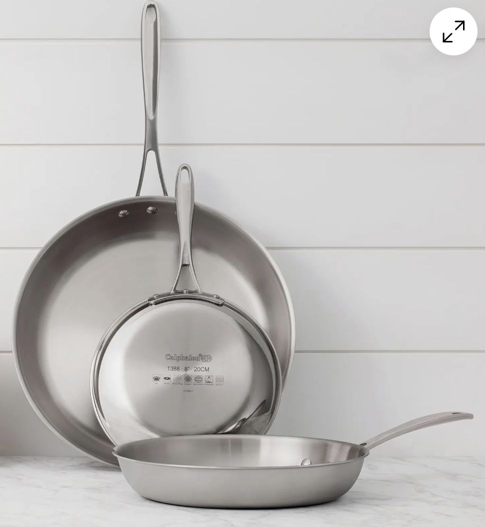 Calphalon SS 3 pc Fry Pan Set